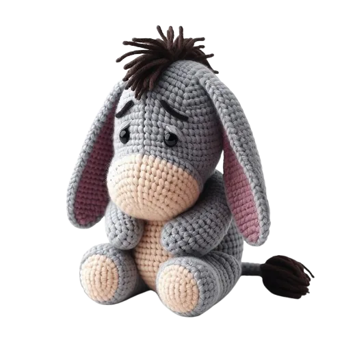 Handmade donkey amigurumi